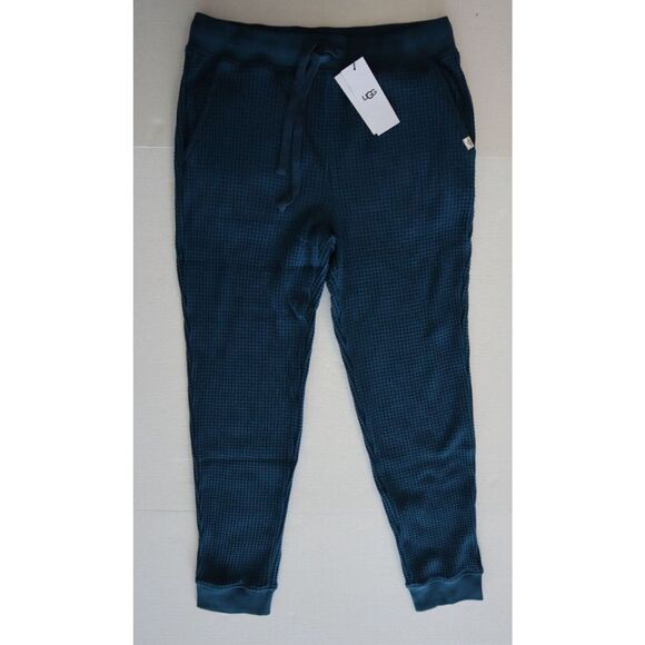 UGG 1121075 Men's Sz Medium Midnight Blue Glover Thermal Knit Jogger Pants - Picture 1 of 10